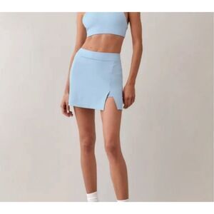 Reformation baby blue eco move athletic skort size XS